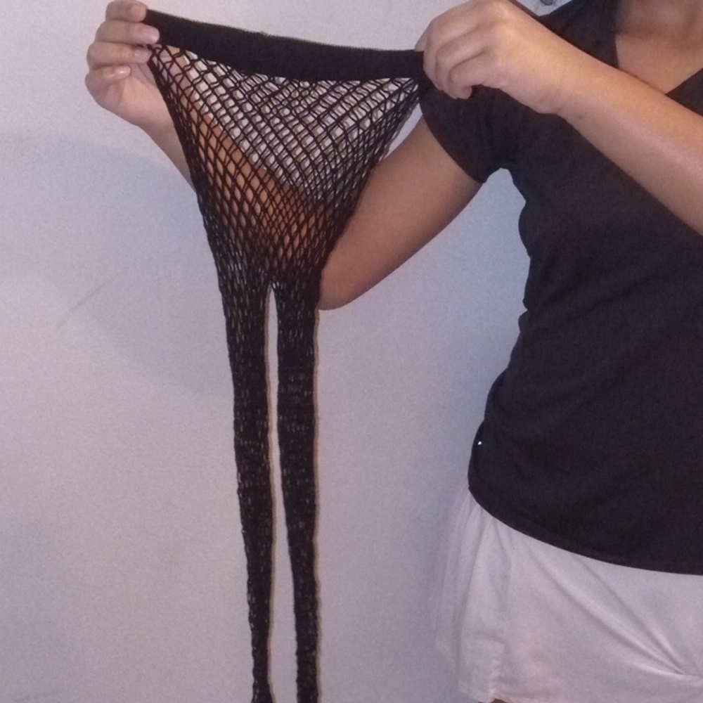 Dollar Tree One Size Stylish Black Fishnet Tights